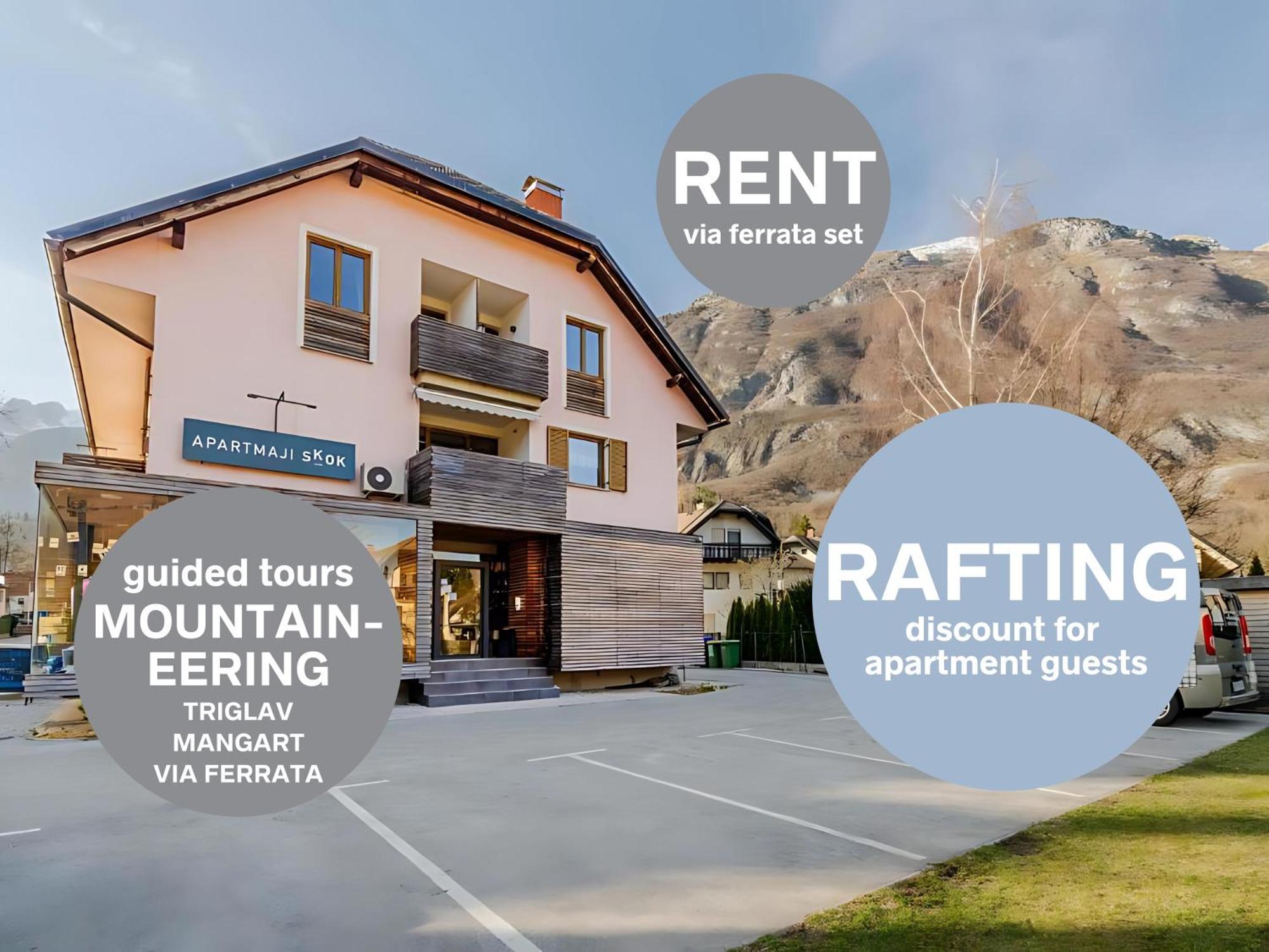 Apartments Skok With Rafting And Free Parking Bovec Exteriér fotografie